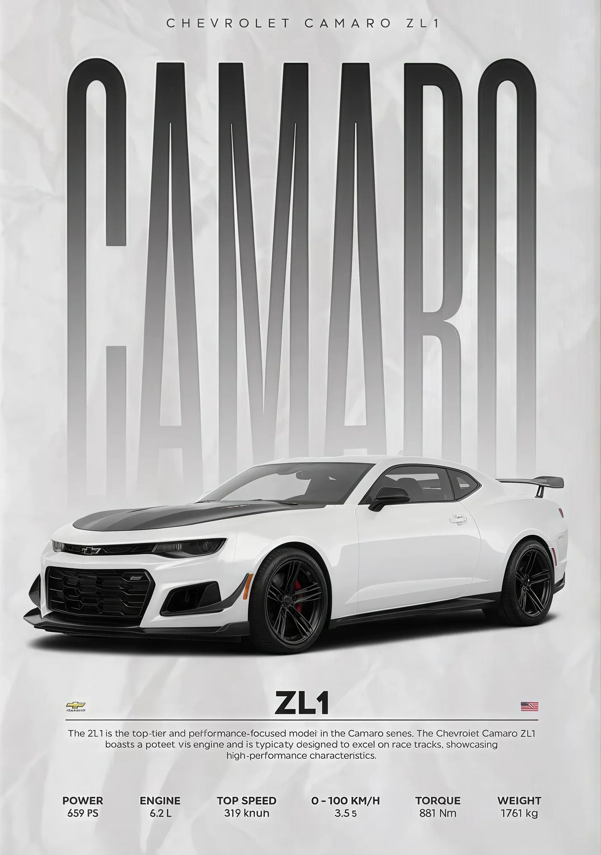 W16 750S Canvas Painting Sports Car Wall Art