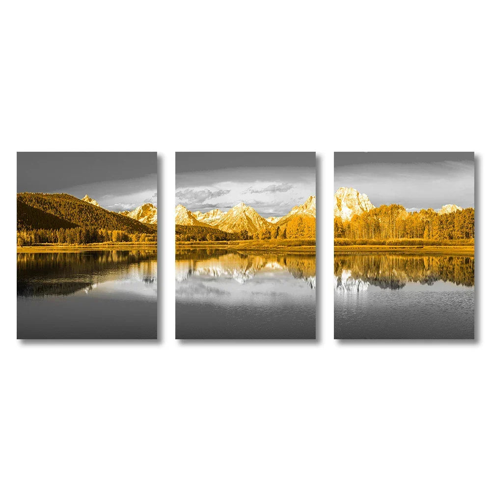 Frameless Canvas Paintings Sunset Sea Beach Art