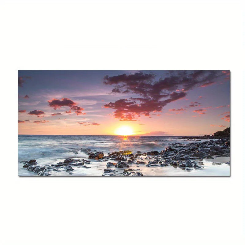 Beach Sunset Canvas Print for Home Decor