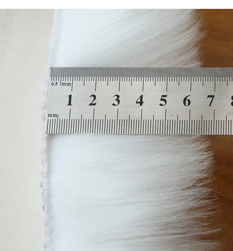 FORSWAN Soft White Faux Fur Area Rug for Kids and Adults