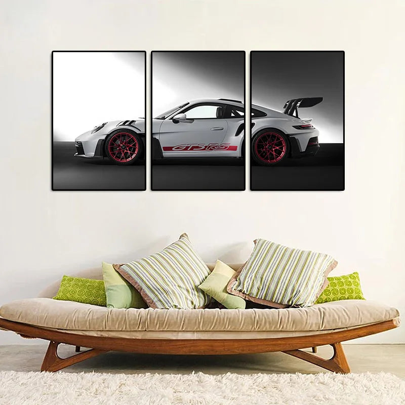 Vintage Industrial Car Series Canvas Art Poster Set