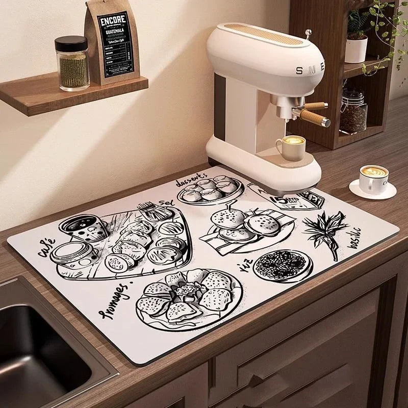 Waterproof Non-slip Coffee Machine Drain Pad Mat