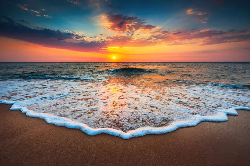 Beach Sunset Canvas Print for Home Decor