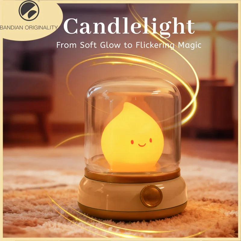 Cute LED Night Lamp Portable Cartoon Table Lamp