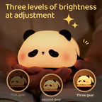 Panda LED Night Light Cute Silicone USB Rechargeable Lamp