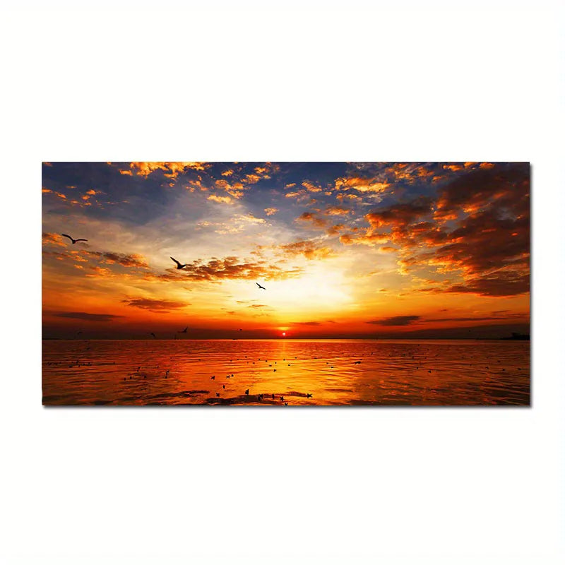 Beach Sunset Canvas Print for Home Decor
