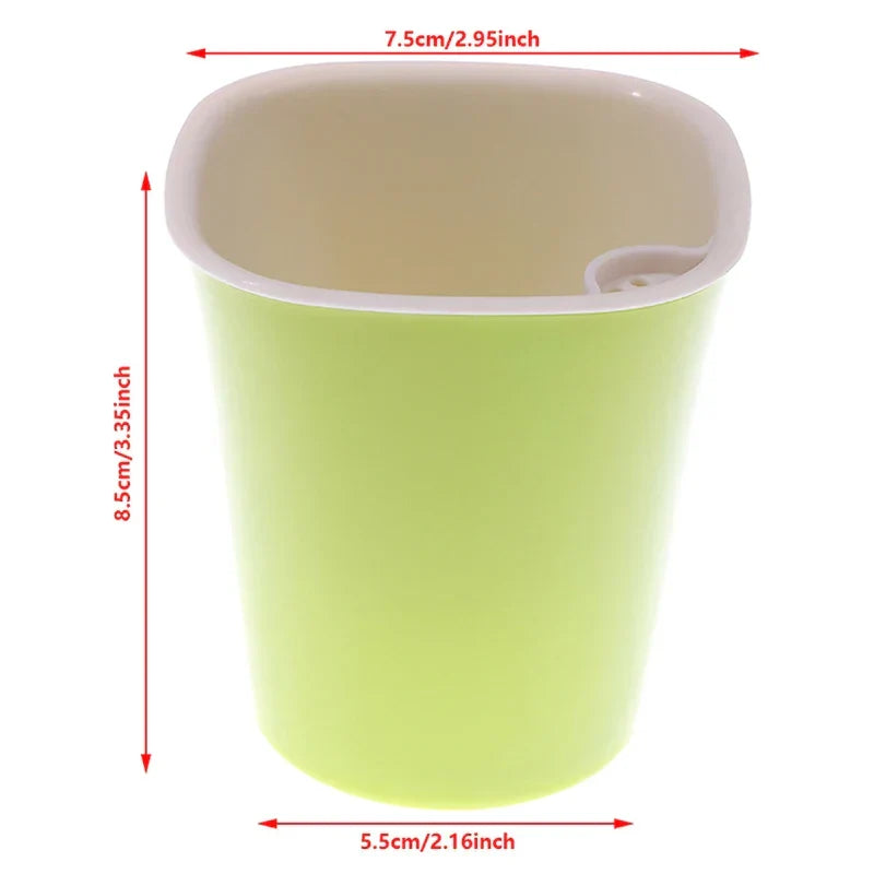 Self Watering Plastic Flower Pot in White