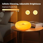 Doughnut LED Night Lamp with Touch Control and Warm Light