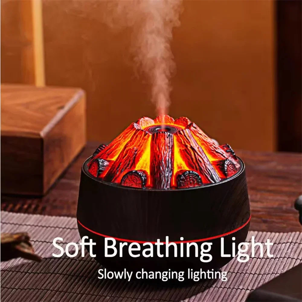 Charcoal Flame Essential Oil Diffuser 300ml Humidifier