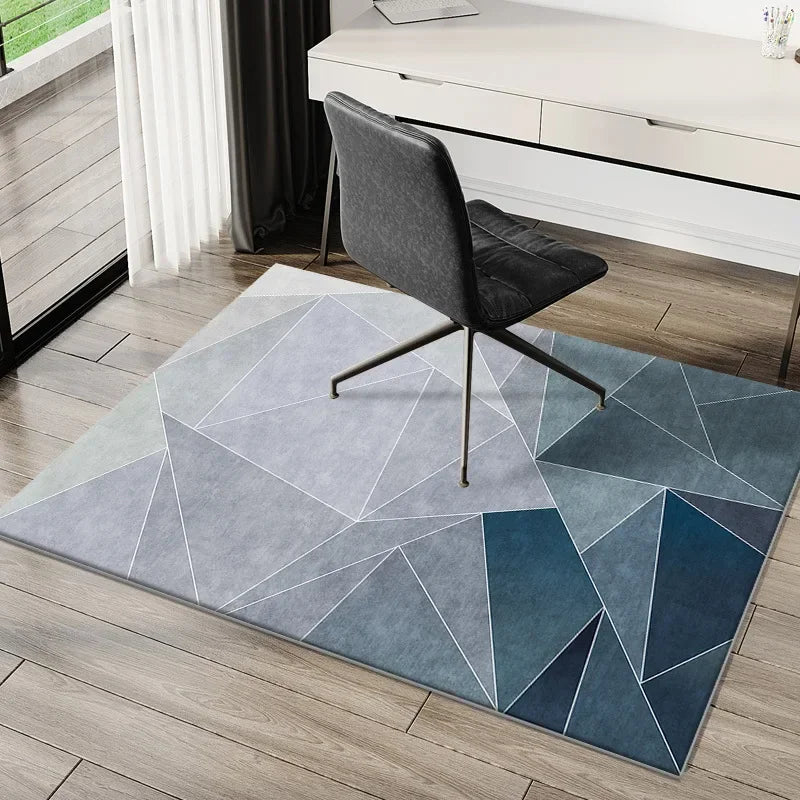 VIKAMA Striped Polyester Floor Mat for Home Use