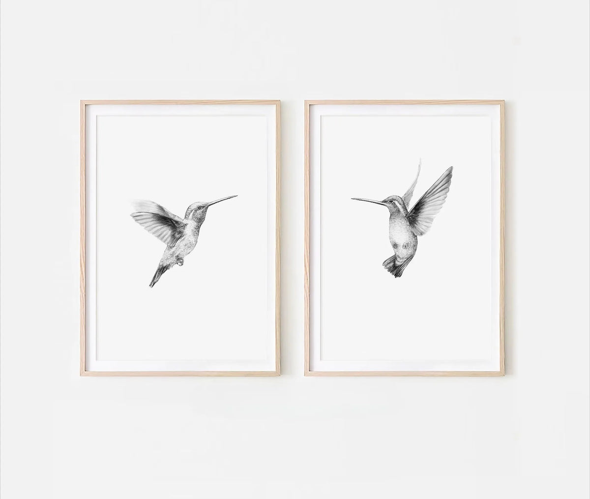Retro Hummingbird Canvas Prints for Home Decor