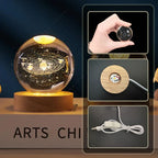 3D Crystal Ball Night Light Lamp for Kids 5cm