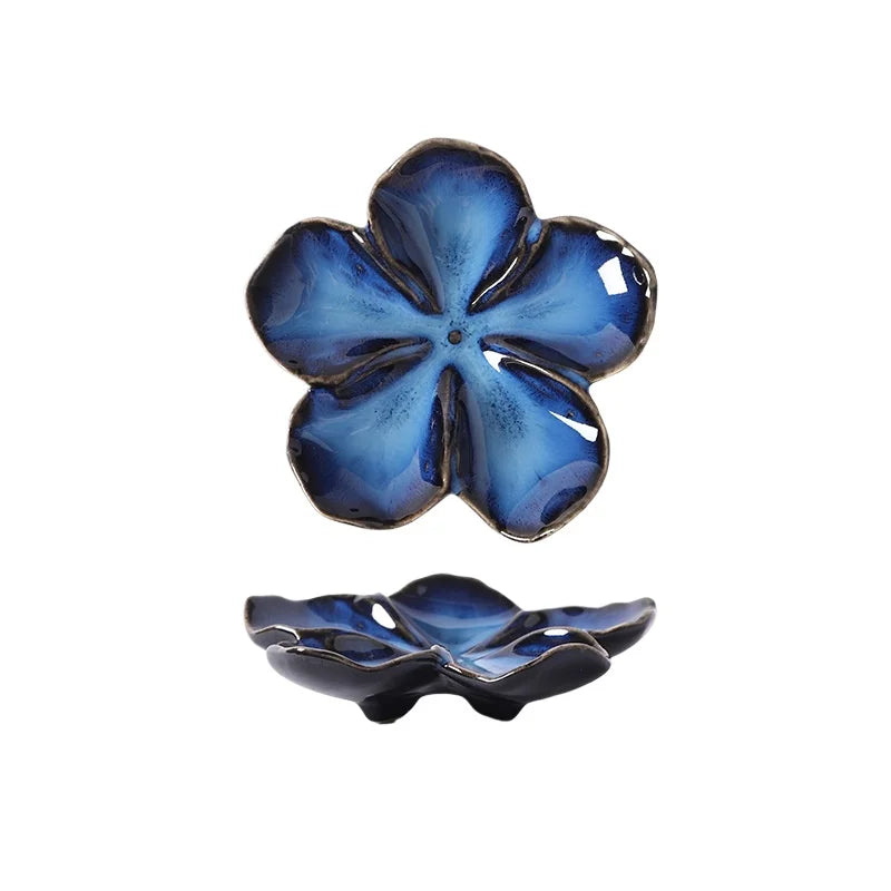 Vintage Flower Shaped Ceramic Dipping Sauce Dish