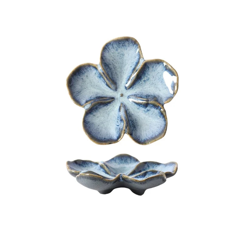 Vintage Flower Shaped Ceramic Dipping Sauce Dish