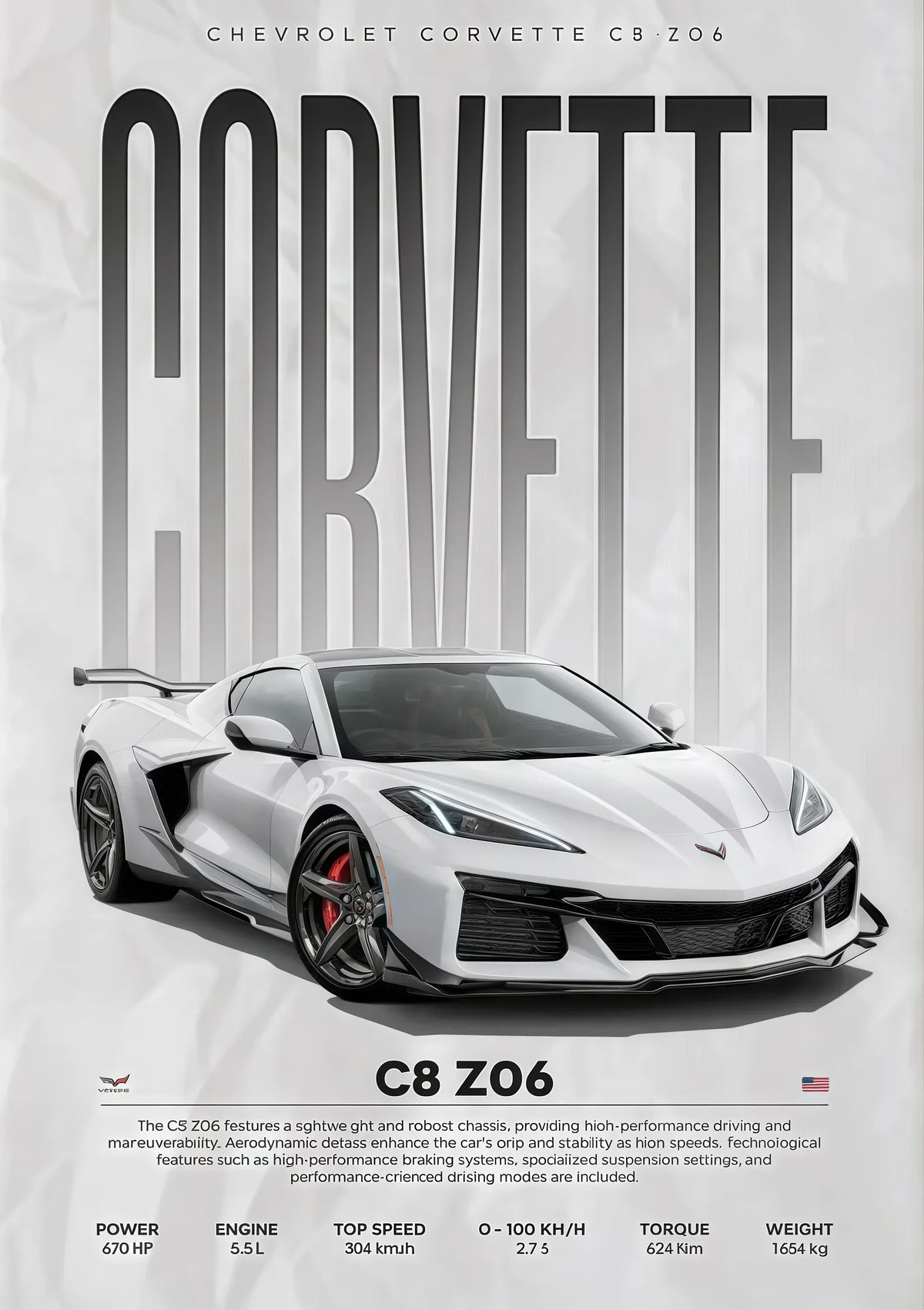 W16 750S Canvas Painting Sports Car Wall Art
