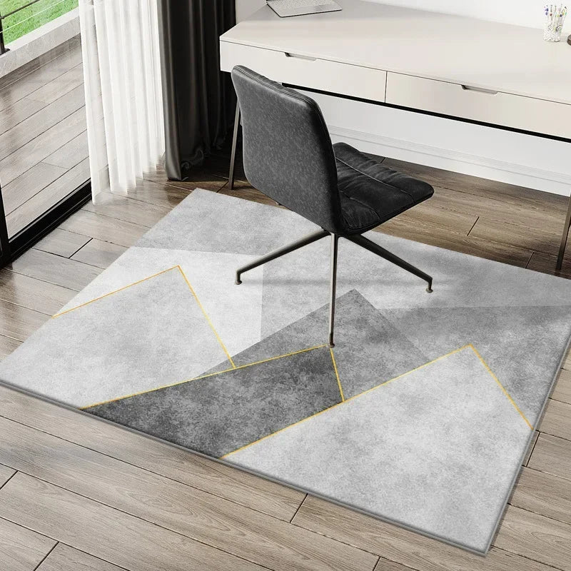 VIKAMA Striped Polyester Floor Mat for Home Use