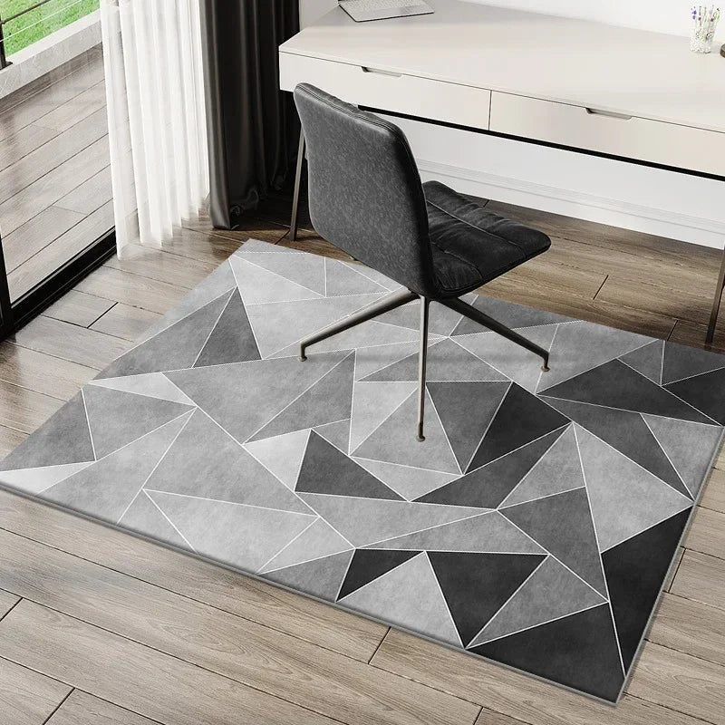VIKAMA Striped Polyester Floor Mat for Home Use